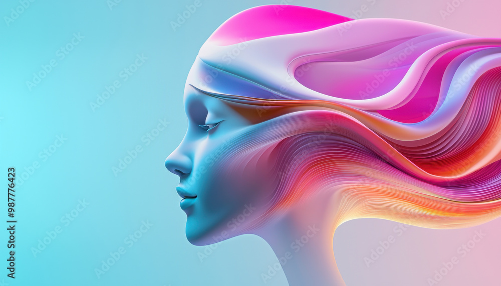 A surreal figure made entirely of shifting colors and abstract shapes, representing the fluidity of creativity A surreal figure made entirely of shifting colors and abstract shapes, representing the fluidity of creativity