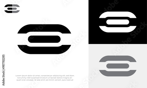 Interlocking Chain EE Logo – Perfect for Corporate Identity