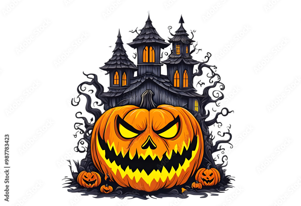 halloween pumpkin with bats halloween pumpkin with bats