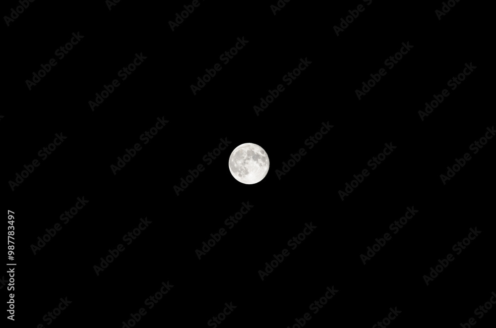 Full moon on dark sky background Full moon on dark sky background