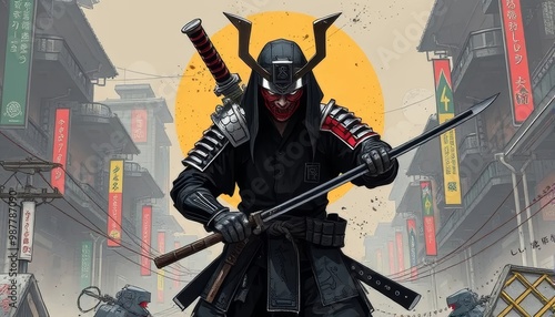 Urban Cyberpunk Samurai	
