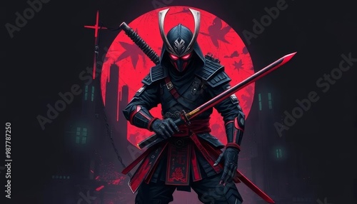 Urban Cyberpunk Samurai	