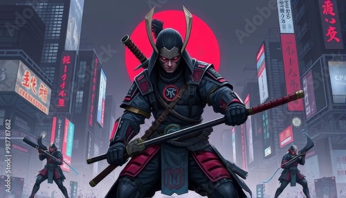 Urban Cyberpunk Samurai	