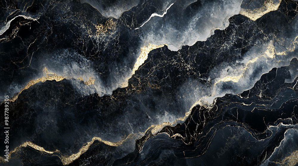 Abstract black and gold marble texture background. Abstract black and gold marble texture background.