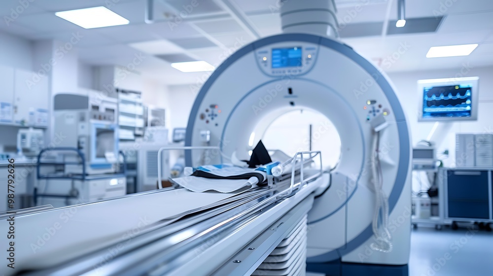 Obraz premium Sophisticated x ray diagnostic equipment in a medical facility