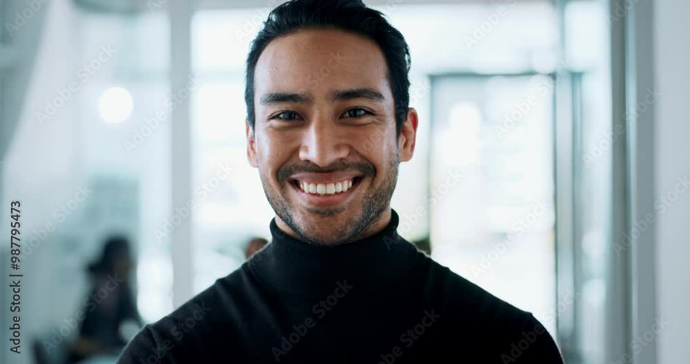 Happy, face and professional with business man in office for internal auditor, financial organization and corporate consultant. Smile, asset management and portrait of person in actuary firm Happy, face and professional with business man in office for internal auditor, financial organization and corporate consultant. Smile, asset management and portrait of person in actuary firm