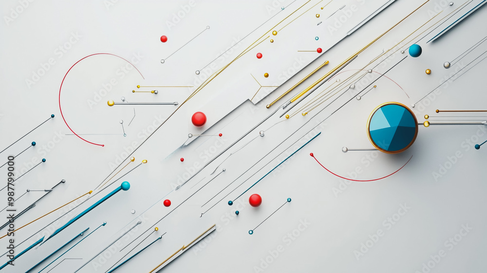 Abstract white background with Colorful circle lines. Digital future technology . Abstract business connection of lines from nodes innovation of communication in the network. Abstract white background with Colorful circle lines. Digital future technology . Abstract business connection of lines from nodes innovation of communication in the network.