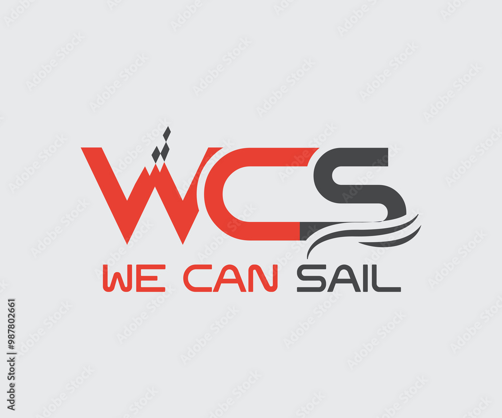 WCS logo design vector template WCS logo design vector template