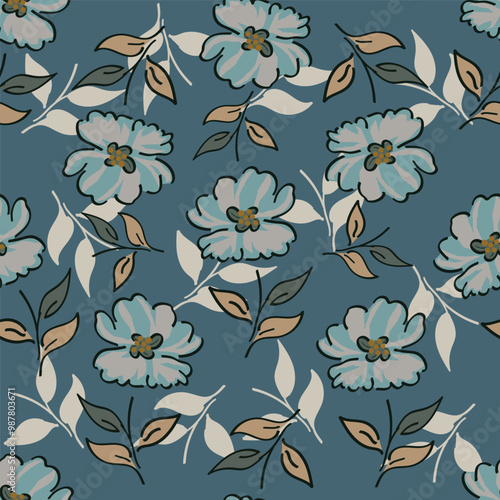 pattern, seamless, flower, floral, wallpaper, vector, ornament, decoration, design, leaf, vintage, illustration, texture, art, decor, textile, nature, damask, fabric, ornate, retro, style, 