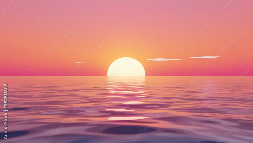 Golden Sunset Over Calm Ocean Horizon
Golden Sunset Over Calm Ocean Horizon
