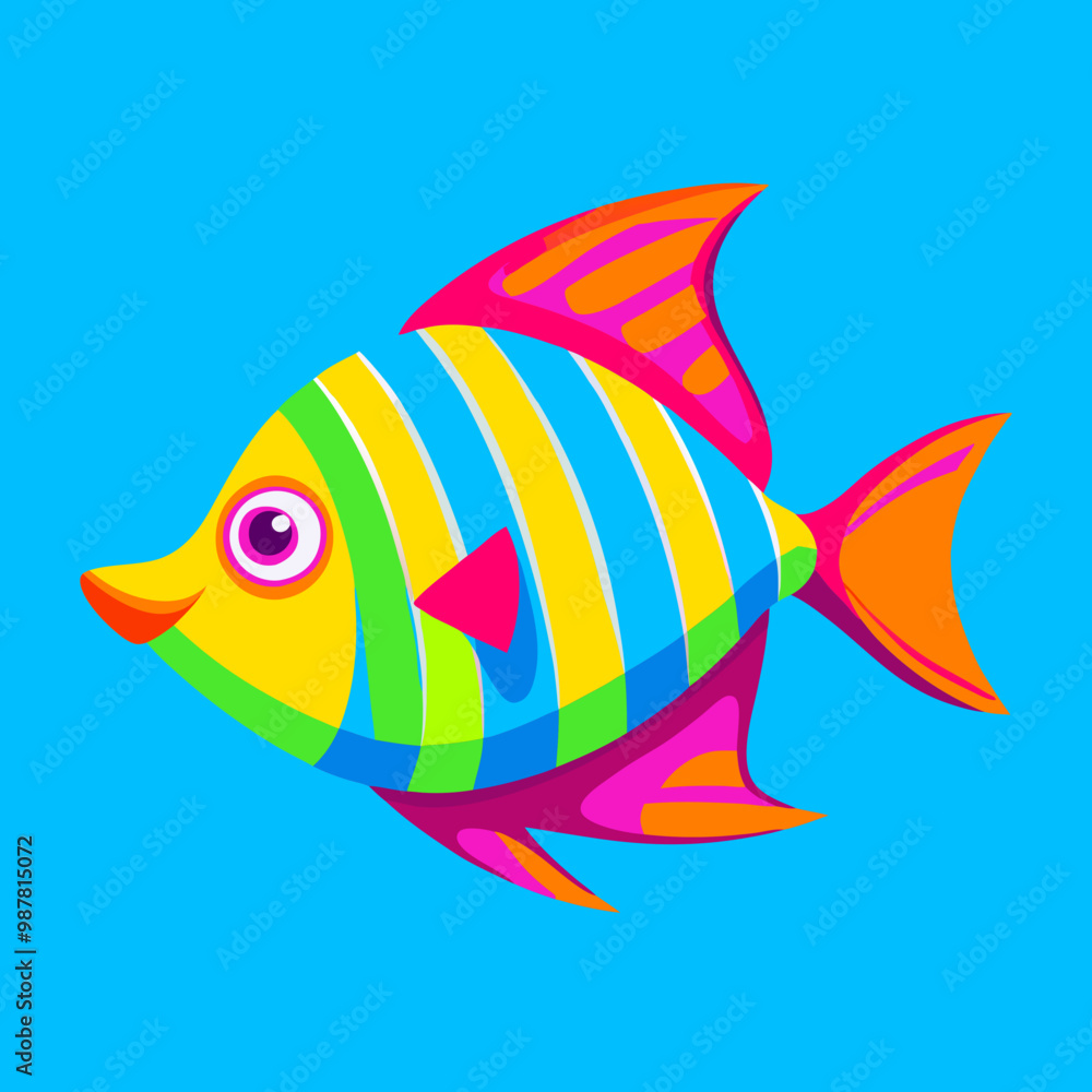 Naklejka premium Tropical Fish Vector