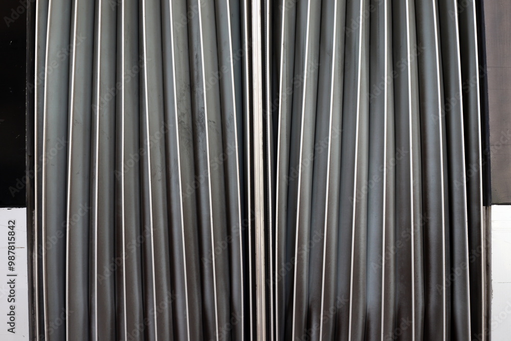 Obraz premium Architectural details in the construction of buildings and structures close-up.