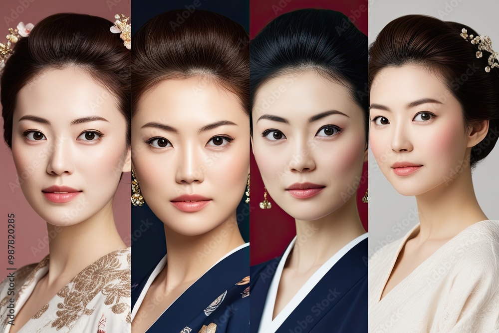 Stunning Japanese Beauties with Radiant Complexions and Elegant Hairstyles Stunning Japanese Beauties with Radiant Complexions and Elegant Hairstyles
