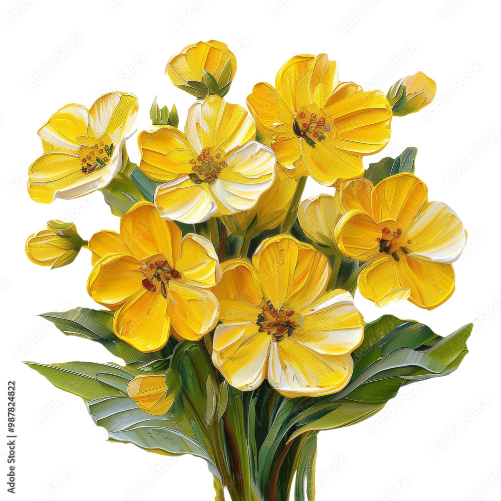 Isolated yellow pansy blossoms with orange hues, a vibrant spring floral macro Isolated yellow pansy blossoms with orange hues, a vibrant spring floral macro