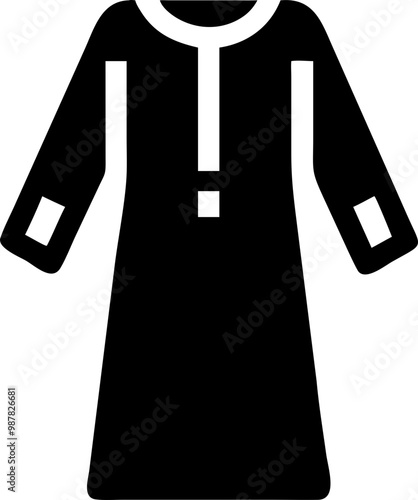 illustration of abaya borka