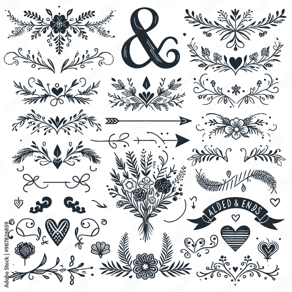 Obraz premium set of elements