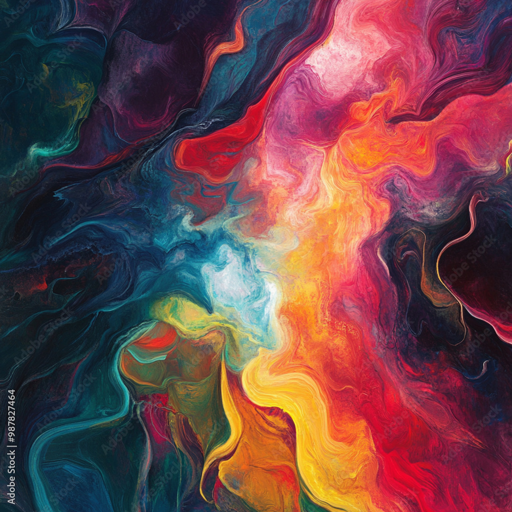 Vibrant swirl of marble color fusion. Vibrant swirl of marble color fusion.