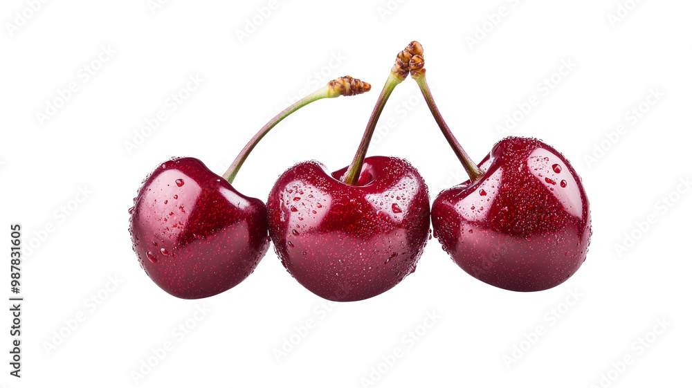 cherries on white background cherries on white background
