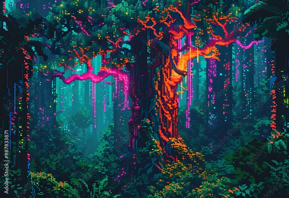 Obraz premium digital jungles