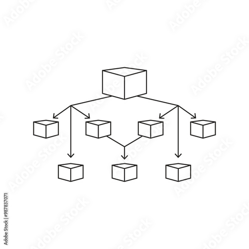 data flow icon design