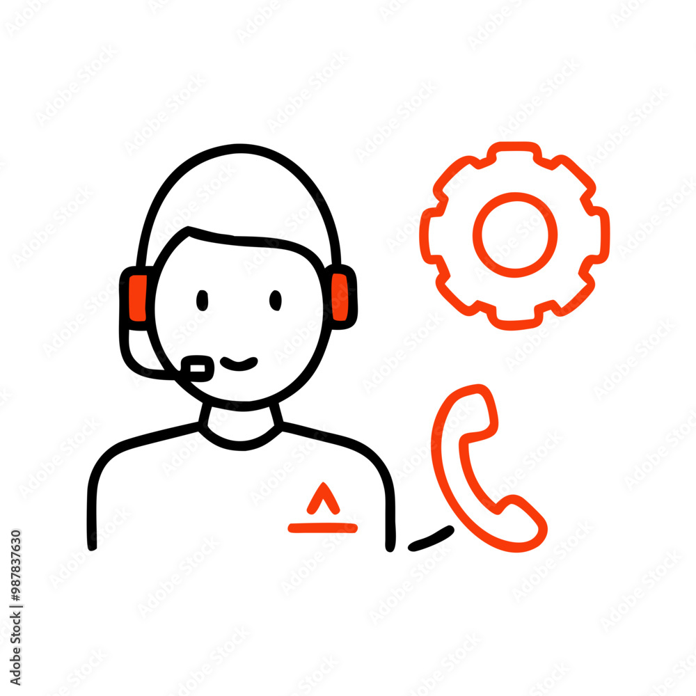 A service call representative having a service call representative A service call representative having a service call representative