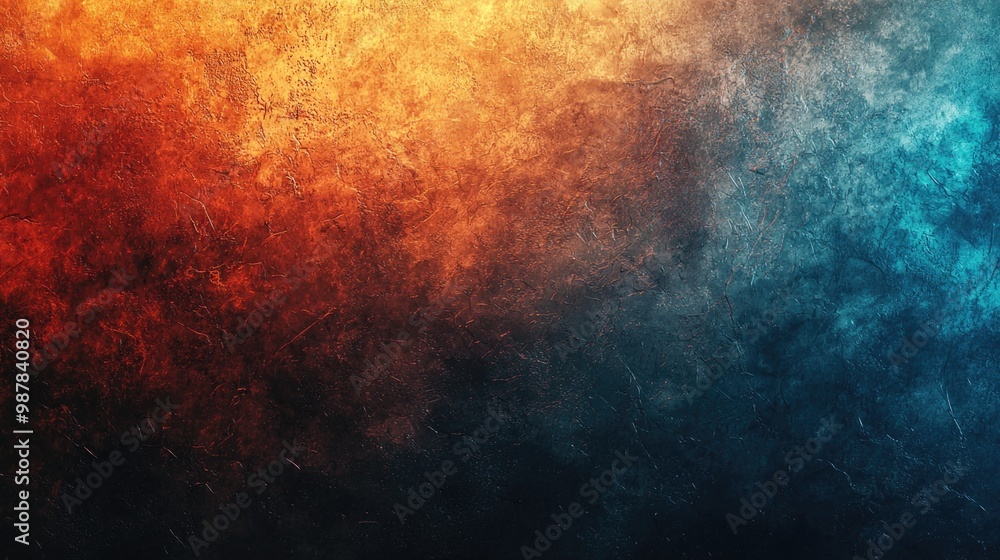 Abstract textured background with warm and cool tones Abstract textured background with warm and cool tones