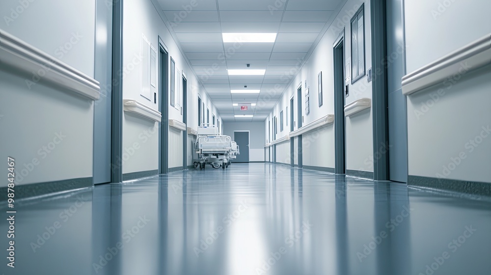 Fototapeta premium Empty Modern Hospital Interior.