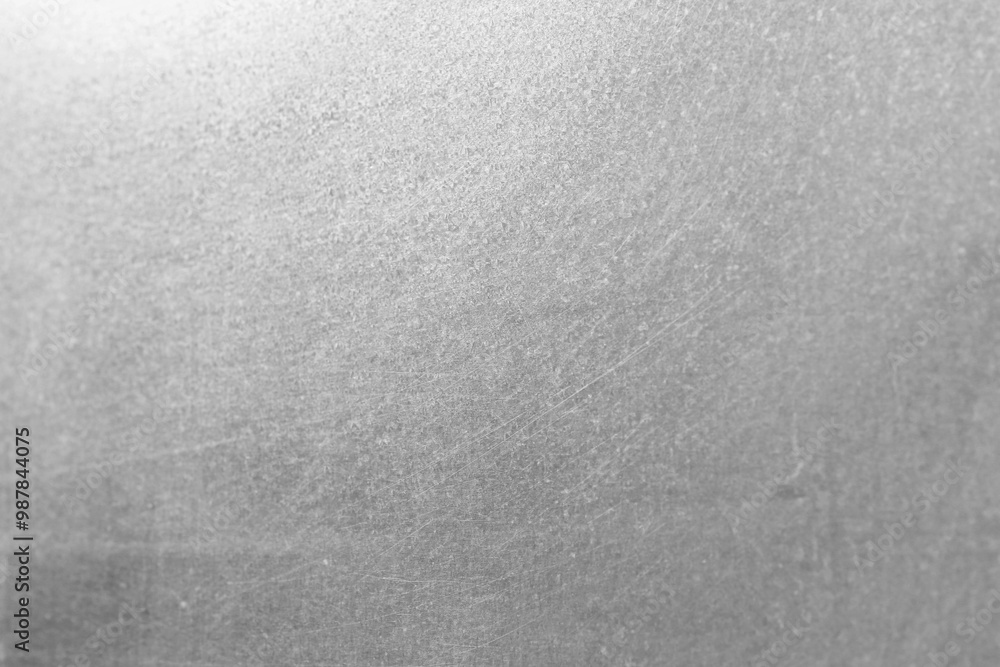 Fototapeta premium Shiny silver surface as background, closeup view