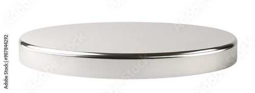 Silver chrome podium for product presentation