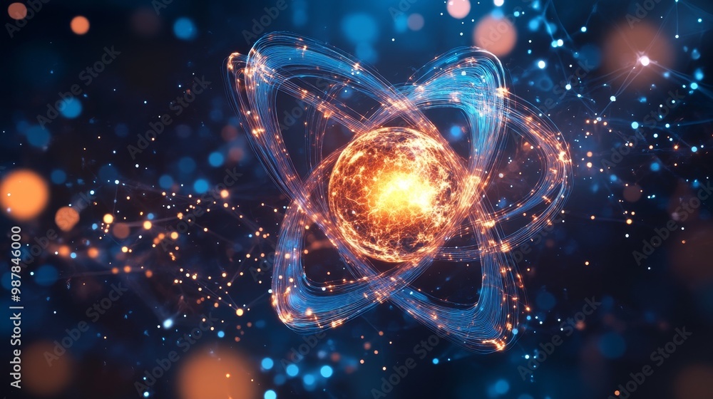 Atomic structure formula composition background Atomic structure formula composition background