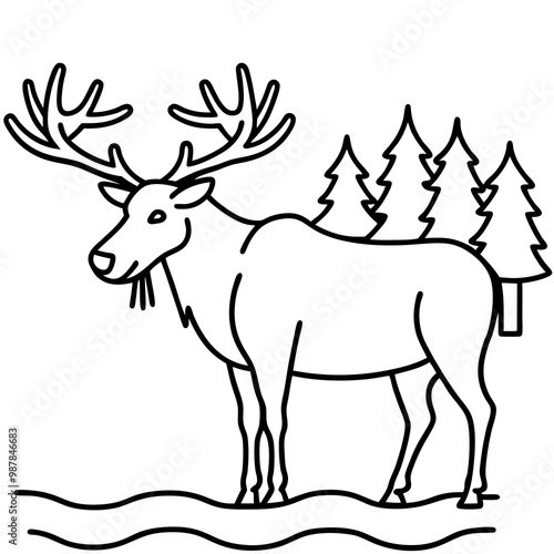 deer vector photo