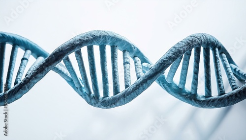 chromosome dna mRNA rRNA helix white background 