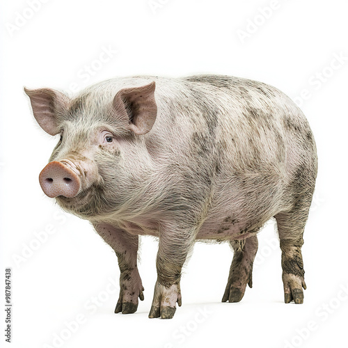 Big Pig Isolated