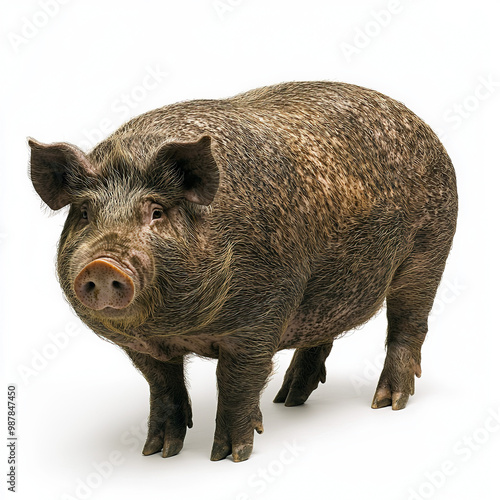 Big Pig Isolated