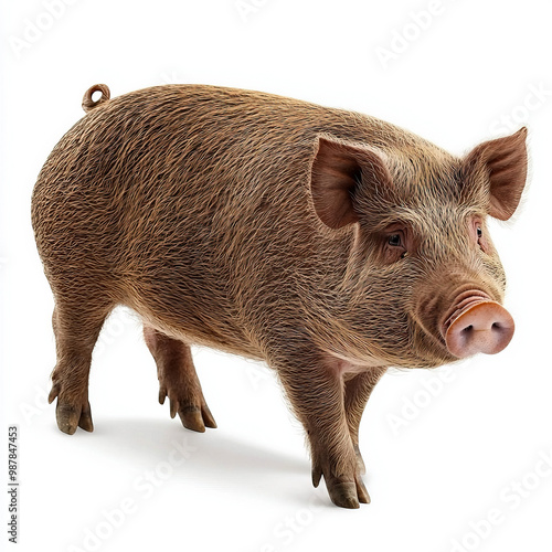 Big Pig Isolated