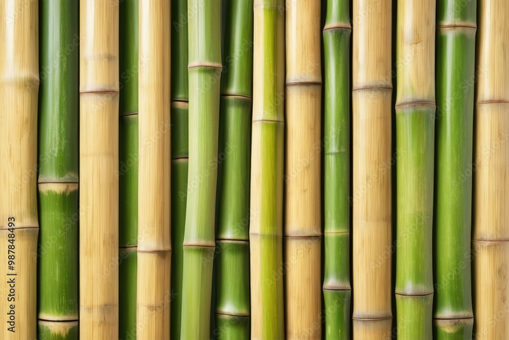 Single bamboo wall, showcasing high-quality stock photography, attention to detail in texture and wood grain, bamboo natural green Single bamboo wall, showcasing high-quality stock photography, attention to detail in texture and wood grain, bamboo natural green
