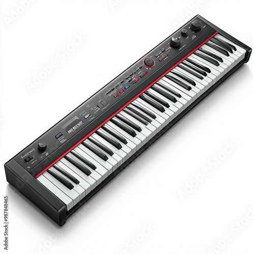 Electric Piano Isolated