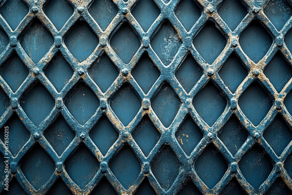 Naklejka premium Metal Grate Background