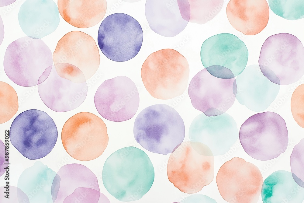 Soft watercolor blobs in pastel hues on recycled paper create a dreamy backdrop, perfect for art projects or creative stationery designs Soft watercolor blobs in pastel hues on recycled paper create a dreamy backdrop, perfect for art projects or creative stationery designs