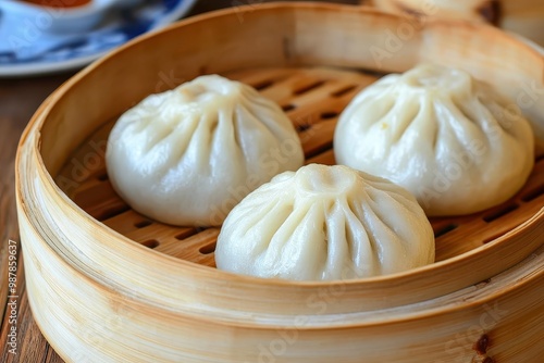 Wallpaper Mural Baozi is a yeast leavened filled bun found in different Chinese cuisines Torontodigital.ca