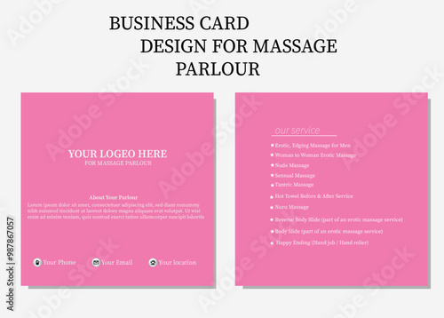 business card design for massage parlour corporate business card design modern design card design