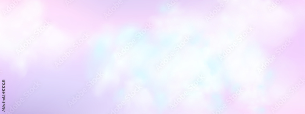 Panoramic abstract pink blue sky background. Skyscape with fluffy clouds. Gradient fantasy paradise background. Panoramic abstract pink blue sky background. Skyscape with fluffy clouds. Gradient fantasy paradise background.