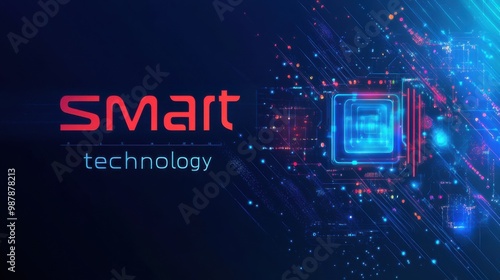 Smart technology concept image