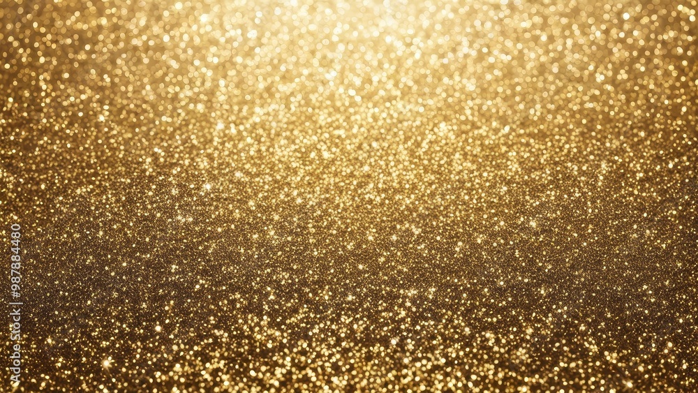 A shimmering golden glitter texture for decorative or artistic uses. A shimmering golden glitter texture for decorative or artistic uses.