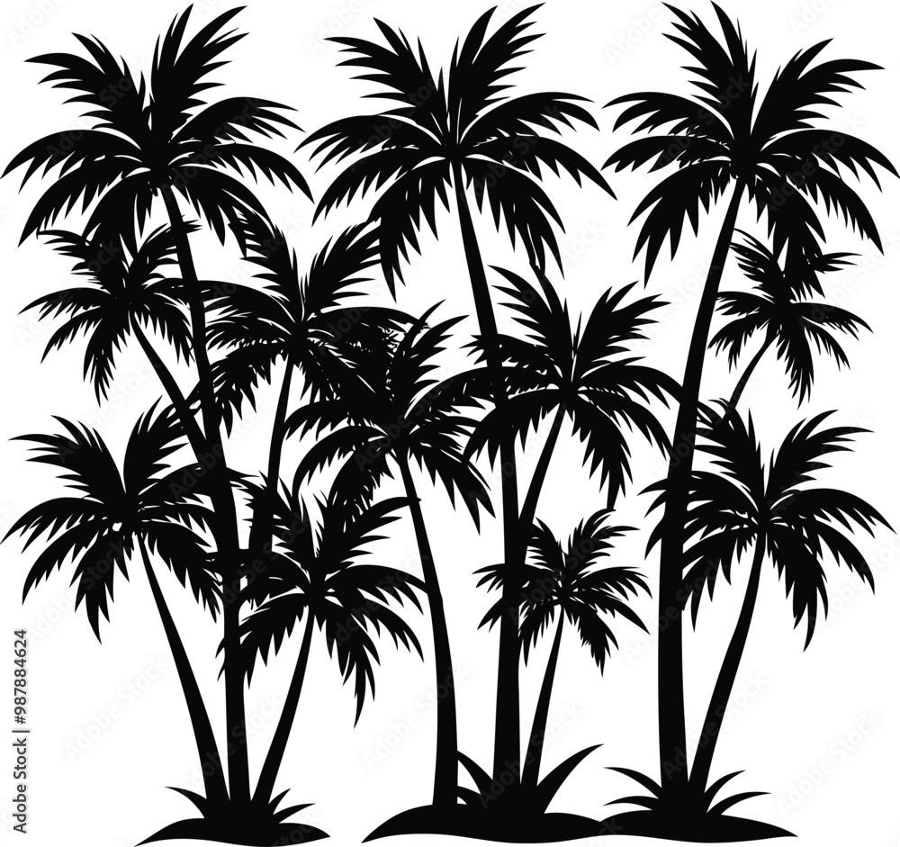 palm tree silhouette palm tree silhouette