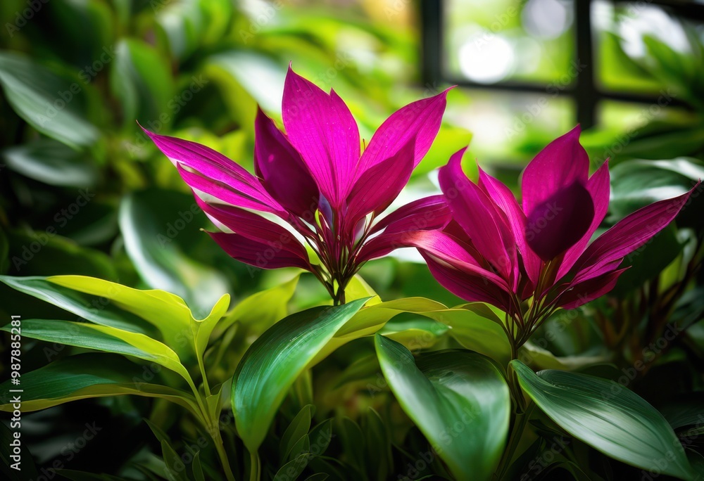 vibrant plant display showcasing diverse collection colorful species lush foliage unique textures, arrangement, botanical, blooms, decor, diversity, exotic vibrant plant display showcasing diverse collection colorful species lush foliage unique textures, arrangement, botanical, blooms, decor, diversity, exotic