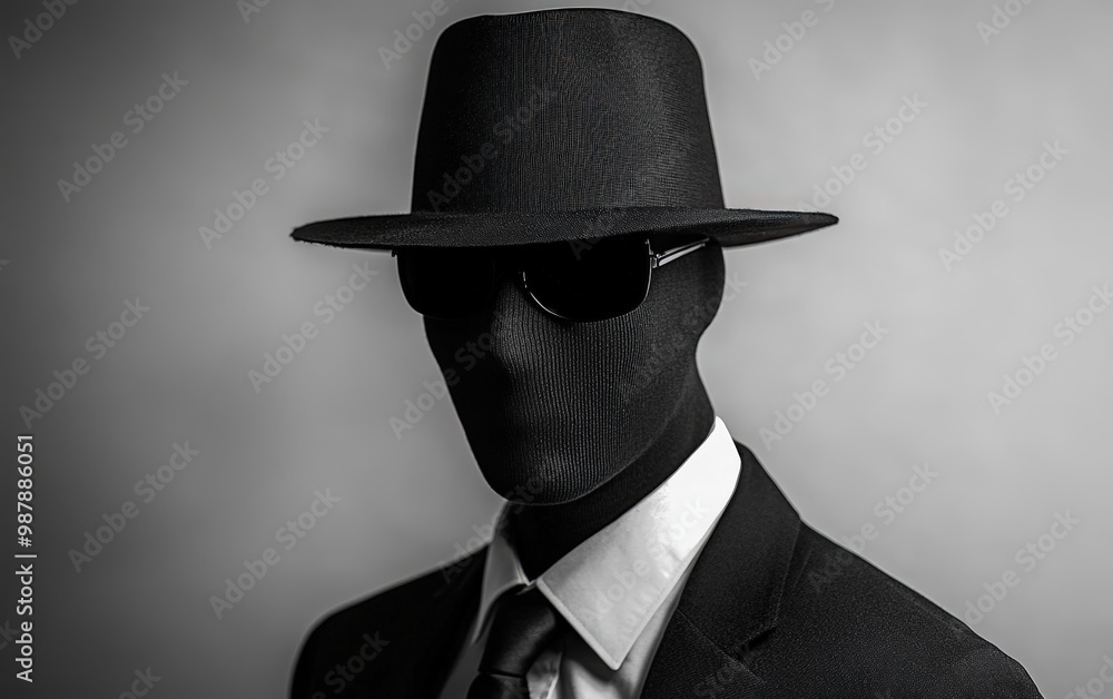 Invisible man on grey background Invisible man on grey background