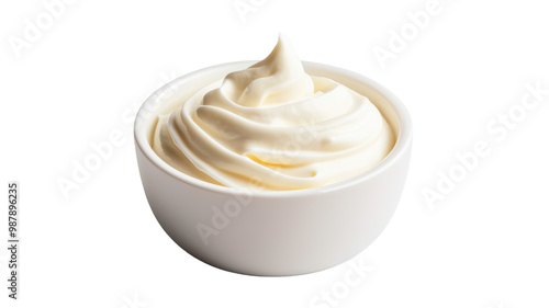 yogurt with whipped cream