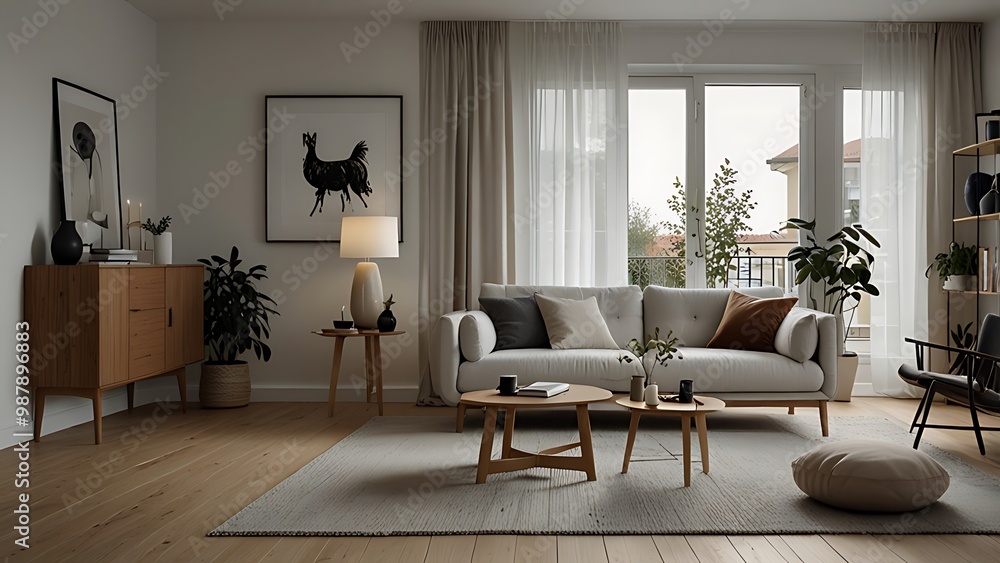 Cozy Bohemian Living Room Interior Cozy Bohemian Living Room Interior