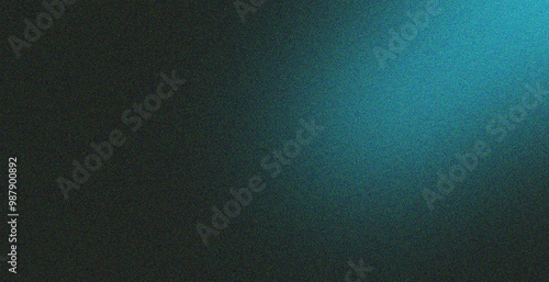 gradient grainy background,blue black illuminated spots on black, noise texture effect